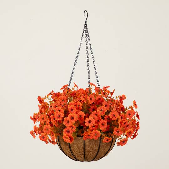 26" UV Resistant Autumn Artificial Daisy Fall Plant & Hanging Basket DIY Kit